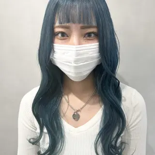 ロング カラー デザインカラー/パー マ🦖外岡咲希🦖のヘアスタイル
