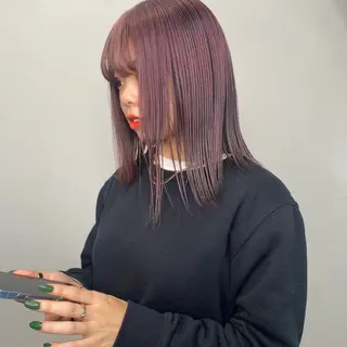ミディアム カラー 透明感カラー/レイヤ ー🌙Honokaのヘアスタイル