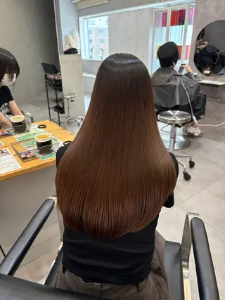 ロング shes梅田 はまもとのヘアスタイル