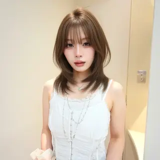 ミディアム カラー 🎀𝑆𝐴𝑅𝐴 /レイヤーカット🎀のヘアスタイル