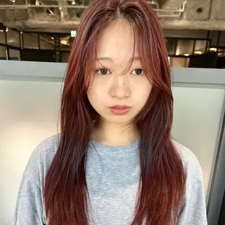 ロング カラー 艶髪✨×顔周りカット 🧚ナツホのヘアスタイル