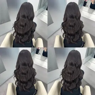 セミロング カラー 江坂トレンド韓国風 髪質改善shinoのヘアスタイル