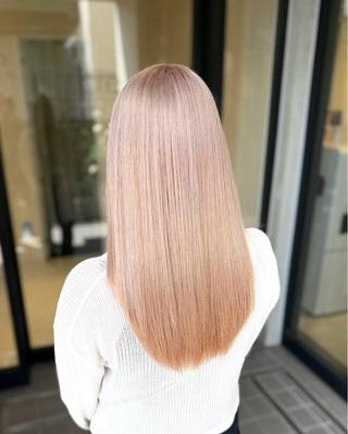 ロング カラー 🎀ブリーチ/透明感 カラー/ななみ🎀のヘアスタイル