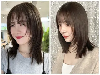 ミディアム 大谷 歩未のヘアスタイル