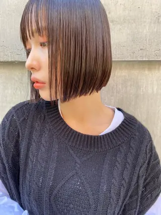 ショート カラー パーマ ヘアアレンジ くびれレイヤー/艶 カラー　MADOKAのヘアスタイル