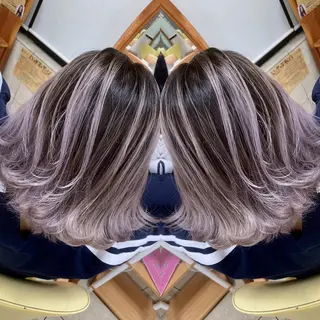 ミディアム 穐田 司樹のヘアスタイル