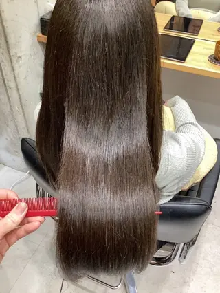 セミロング カラー ヘアアレンジ/柔らか 艶カラー/AKARIのヘアスタイル