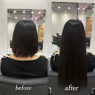 ロング カラー 🦋REISA🦋 エクステ×ハイトーンのヘアスタイル