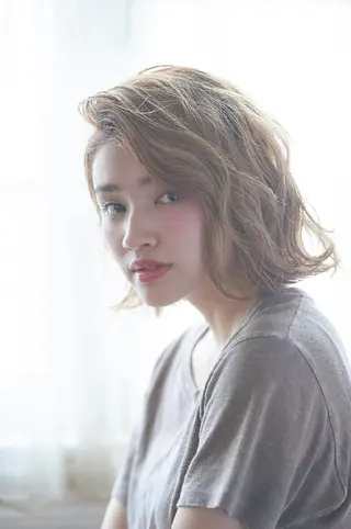 ミディアム カラー Cecilhair 店長松本のヘアスタイル