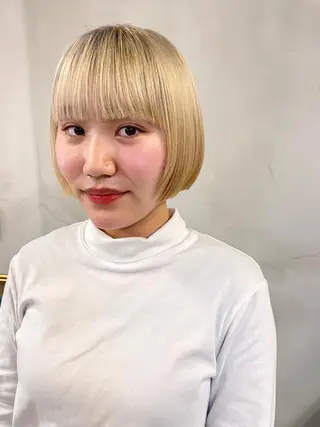 ミディアム カラー パーマ ヘアアレンジ メンズ キッズ ネイル マツエク・マツパ アイブロウ tatsumi/ボブ ウルフ/レイヤーのヘアスタイル