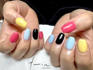 ネイル twin.riko 塩釜口のネイルデザイン