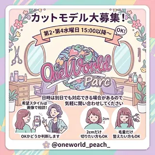ワンワールドパルク momokaのヘアスタイル
