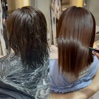セミロング さくら/似合わせレ イヤー/艶カラー🖤のヘアスタイル