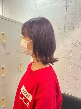 ミディアム カラー ヘアアレンジ 🎀レイヤー 透明感 カラーyuuri🎀のヘアスタイル