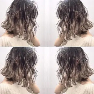 ミディアム カラー パーマ 【公式】amble luxe池袋東口🩷のヘアスタイル
