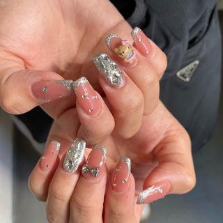 ネイル By moonネイル 🌷ワンホン/韓国風のネイルデザイン