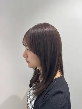セミロング カラー ヘアアレンジ 透明感艶カラー♠️ TAKUMIのヘアスタイル