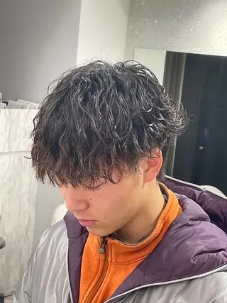 パーマ メンズ 京都河原町 メンズパーマ助川龍哉のヘアスタイル