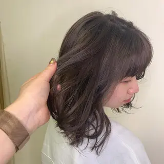 ミディアム カラー 久保 明日香のヘアスタイル