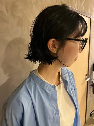 ショート パーマ くるみ🩰/ボブ レイヤー/暖色カラーのヘアスタイル
