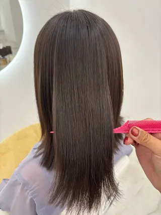 ミディアム カラー 【aini天王寺】 𝐚𝐢𝐫𝐢✂︎のヘアスタイル