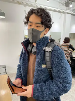 ショート カラー パーマ ヘアアレンジ メンズ キッズ ネイル マツエク・マツパ アイブロウ パーマ/透明感カラー /ボブ/吉田一生のヘアスタイル