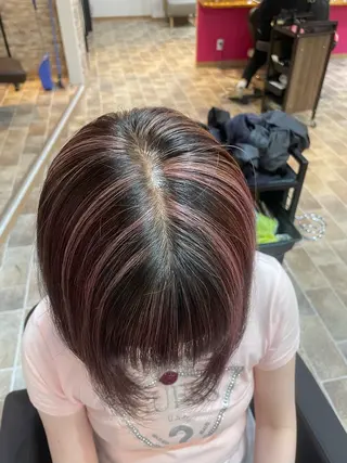ショート カラー ヘアカラー&縮毛矯正 STAR☆RIVERのヘアスタイル