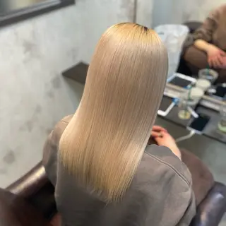 セミロング 髪質改善🖤美髪矯正 ⁡   エリナのヘアスタイル