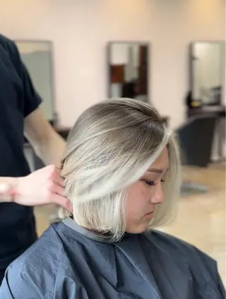 ミディアム カラー 海外/レイヤー/ボブ 海外スタイルのヘアスタイル