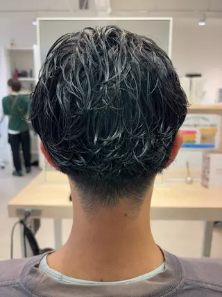 パーマ メンズ スパイキーショート/ ピンパーマ特化のヘアスタイル