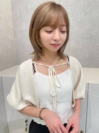 カラー 透明感カラー♡‎⟡. / ꜱᴜᴢᴜɴᴇ🎀のヘアスタイル