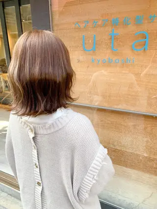 ミディアム カラー ☆髪質改善特化☆ newi梅田 コウキのヘアスタイル