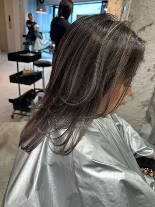 ミディアム カラー ヘアアレンジ 久米 治仁のヘアスタイル