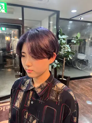ショート カラー 韓国スタイル🫧 サーシャのヘアスタイル