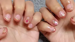 ネイル ⋆⑅˚ new  me!  ˖୨ৎ‧˚のネイルデザイン