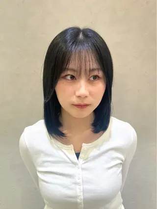 ミディアム ボブ／ストレート🎀 harukaのヘアスタイル