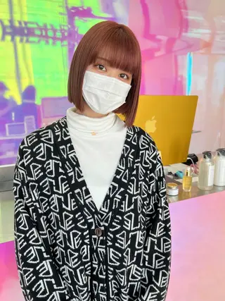 ショート カラー パーマ ヘアアレンジ メンズ キッズ ネイル マツエク・マツパ アイブロウ KANAMI 🌏のヘアスタイル
