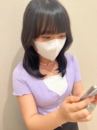 ミディアム カラー 外国人対応 佐久間のヘアスタイル