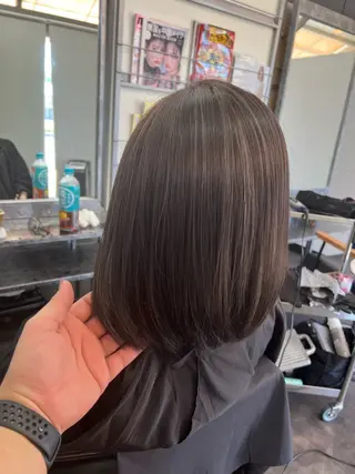 ミディアム カラー ヘアアレンジ 大塚 貴之のヘアスタイル