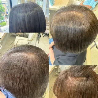 ミディアム カラー 30代からの大人 ショートのヘアスタイル