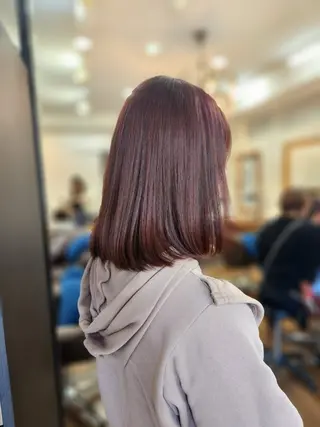ミディアム カラー ティセラ/ カットモデル募集中のヘアスタイル