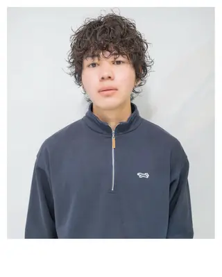 ショート パーマ メンズ ill副店長 立和田純也のヘアスタイル