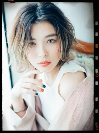 ミディアム カラー ショート特化 💐川崎希💐のヘアスタイル