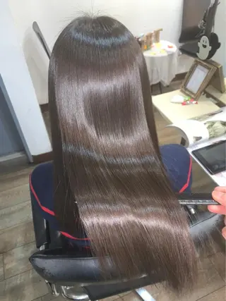 セミロング 縮毛矯正/髪質改善 井上智秀のヘアスタイル