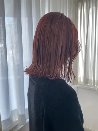 ミディアム カラー i'll 未空のヘアスタイル