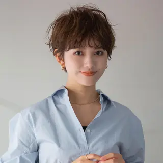 ショート パーマ 浅沼 ゆいのヘアスタイル