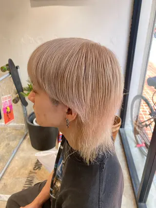 カラー メンズ 🌴パーマオタク🌴 長谷川　諒佑🌈のヘアスタイル