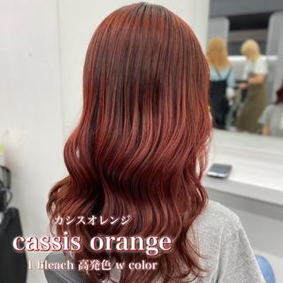ロング ベージュブラウン /レイヤー /まなかのヘアスタイル