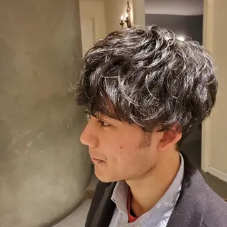 パーマ メンズ 竹尾 優斗のヘアスタイル