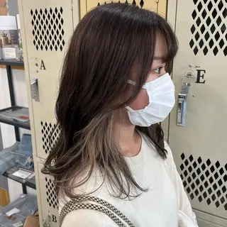 ミディアム SUNC/🤎 オオクマ　カナエ🤎のヘアスタイル